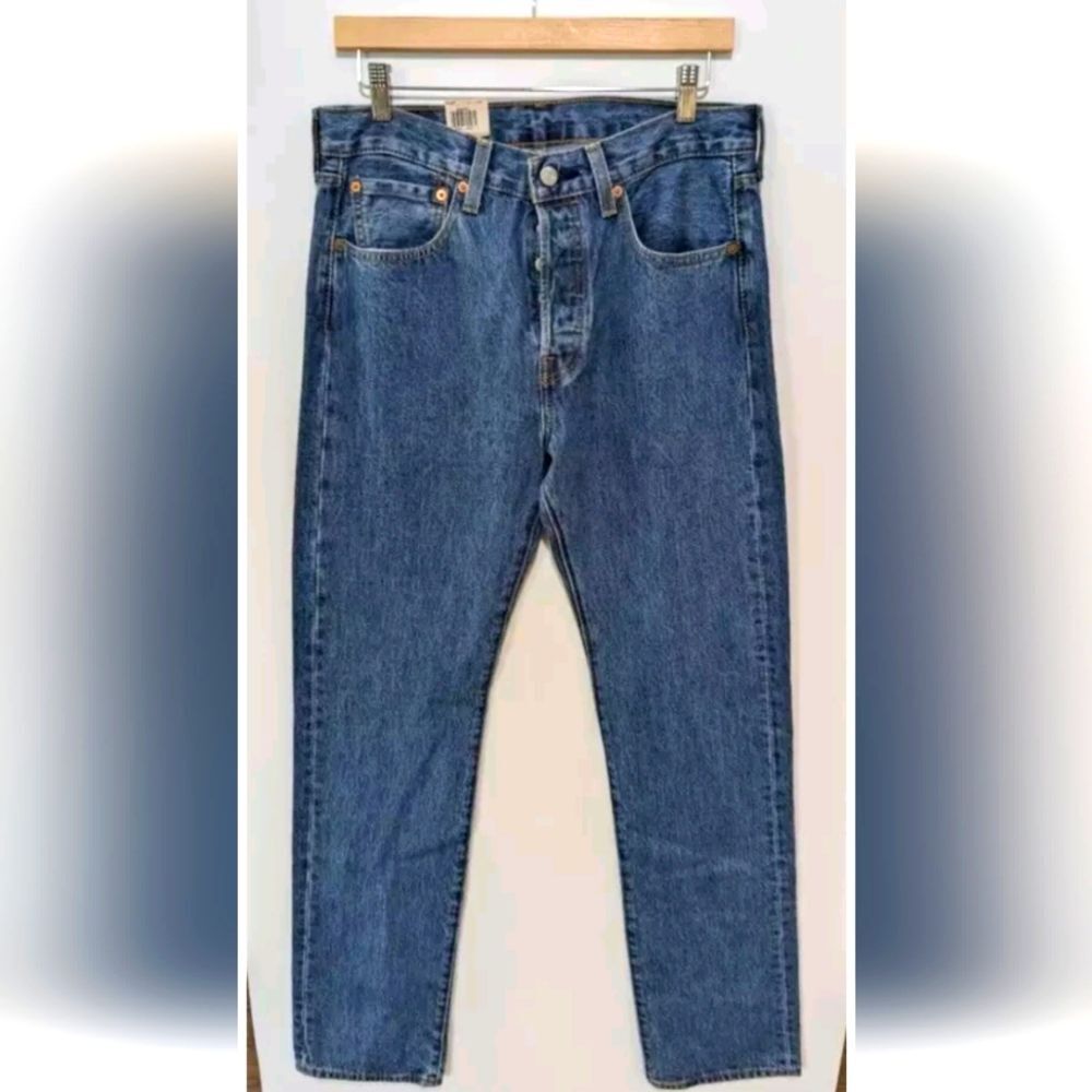 NWT Levis Men 501 Original Fit Jeans Straight Leg Button Fly 100% Cotton 31x36